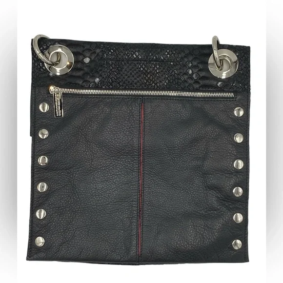 Hammitt Montana Large Reversible Black Leather Crossbody Bag RARE - Picture 3 of 10